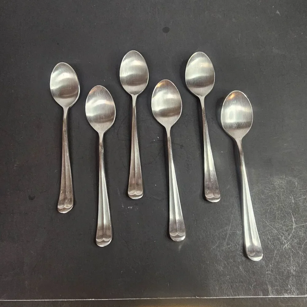 Supreme Cutlery Towle Liberty Bell Stainless Teaspoons Set of 6 6 1/4